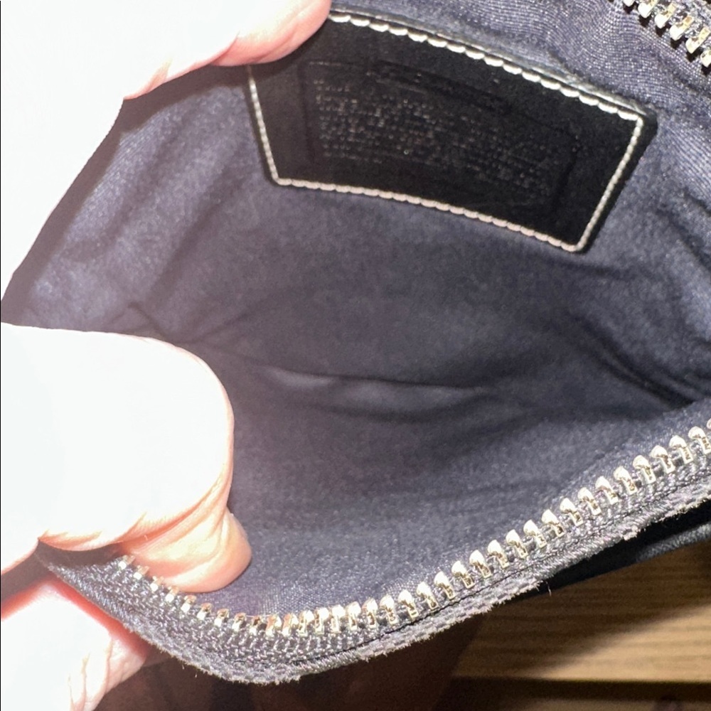 Coach Black and Gray crossbody  Bag purse - Picture 4 of 5